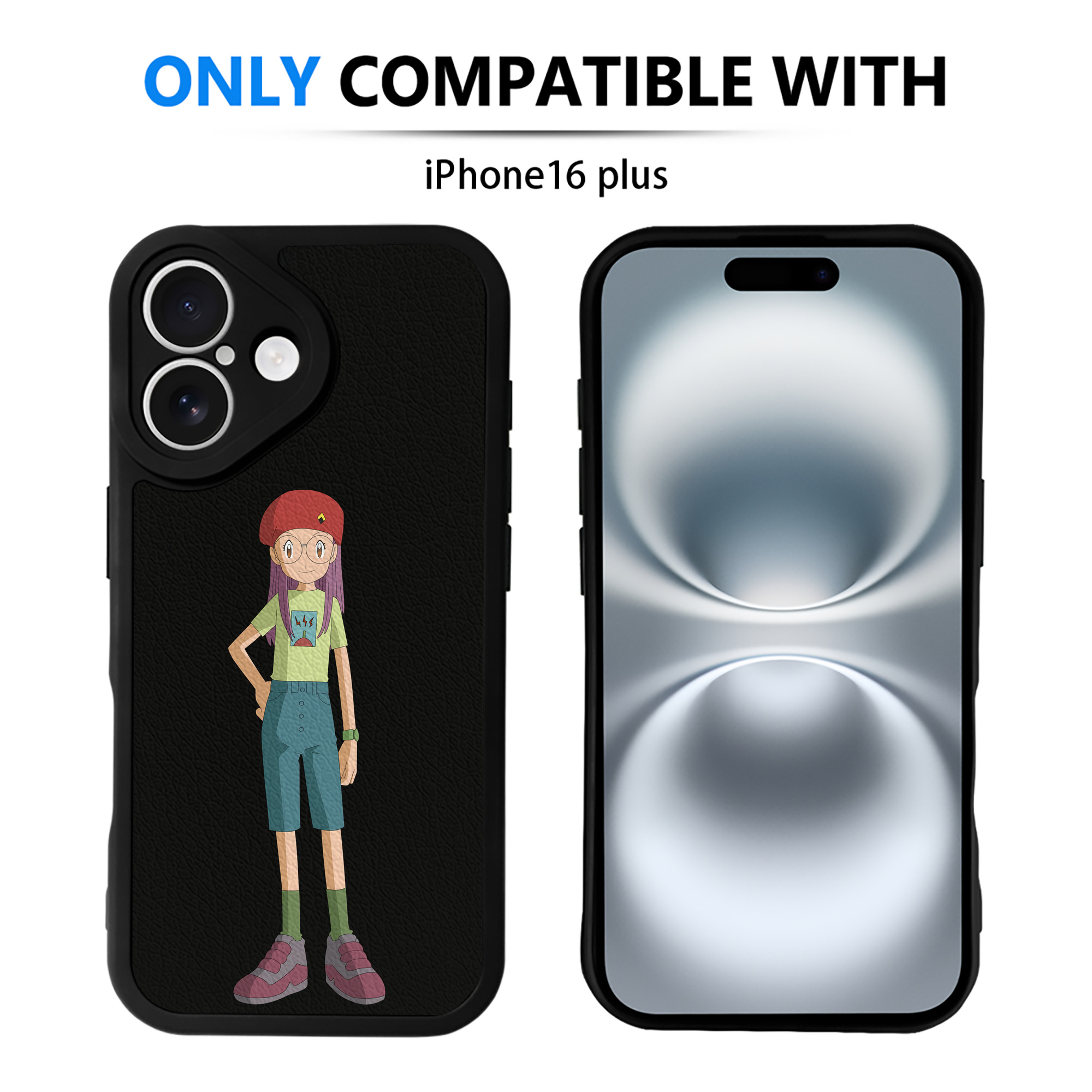 （画像用） Digimon デジタルモンスター/デジモン 【iPhone 16シリーズ対応】シリコンスマホケース（レザー調） 材質：シリコン